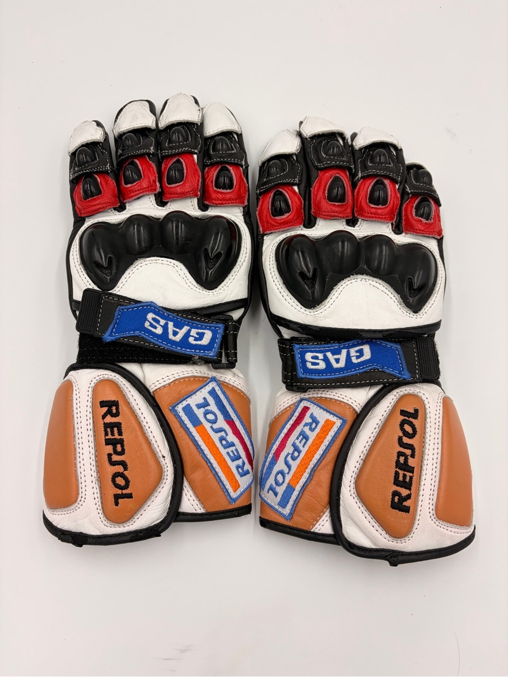 Repsol honda motorbike gloves Gas Leather Glove TPU protections Moto GP Racing
